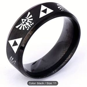 🎁 2/$20 🎁 The Legend Of Zelda Triforce Gold Ring   8mm